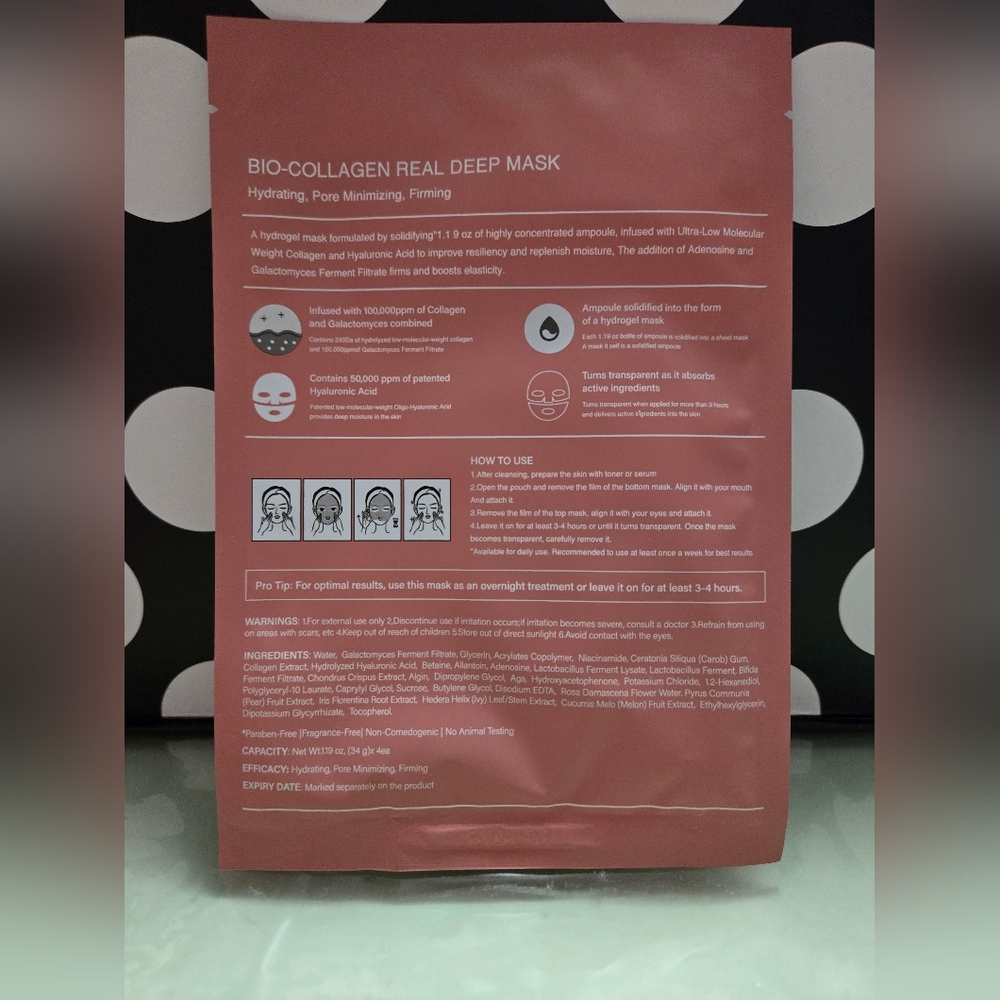 10/$25✨️Bio-Collagen Real Deep Mask✨️ - Picture 2 of 2
